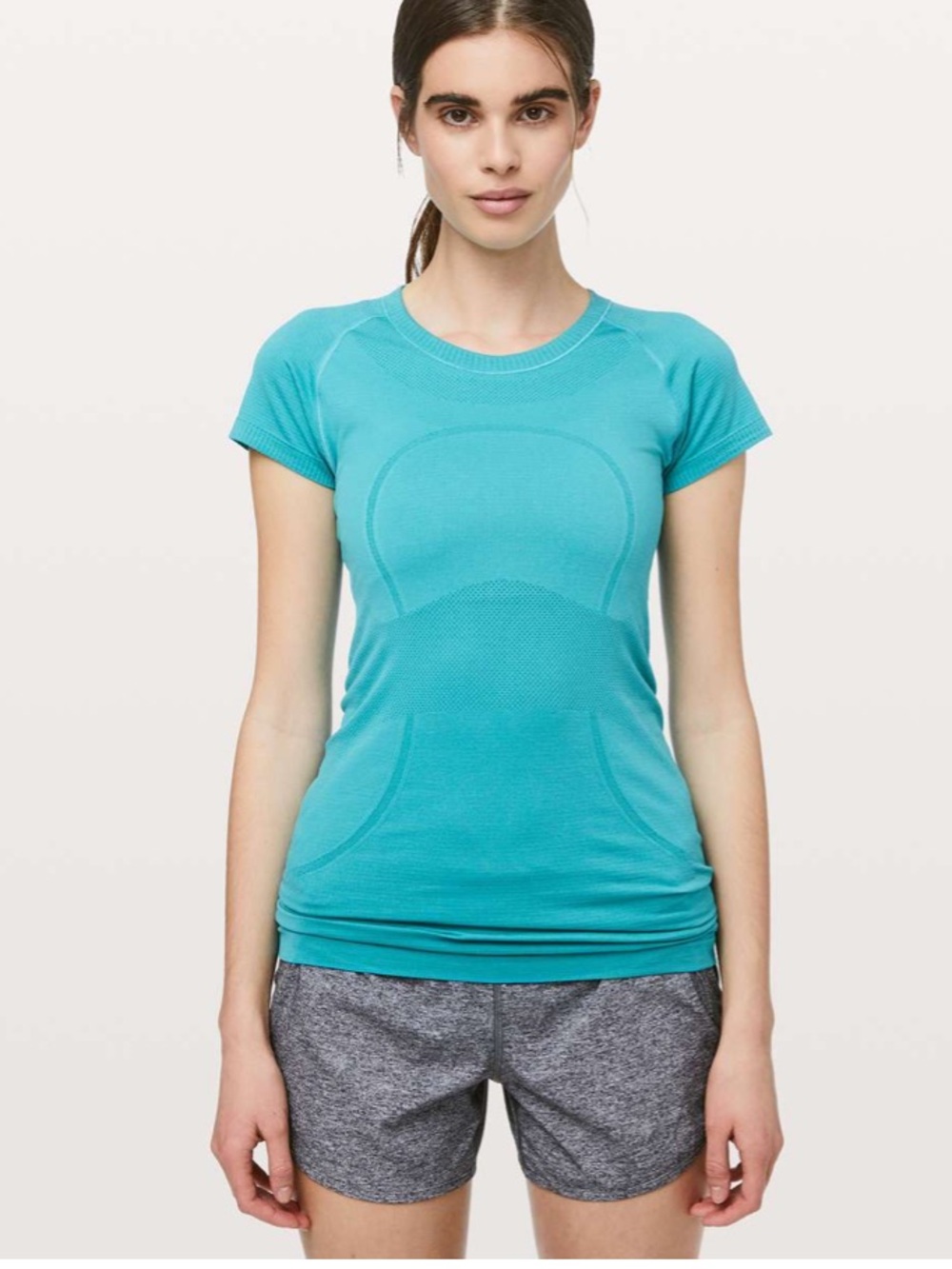 lululemon athletica Swiftly Tech Short Sleeve Crew in Amazonite Teal - Picture 2 of 11